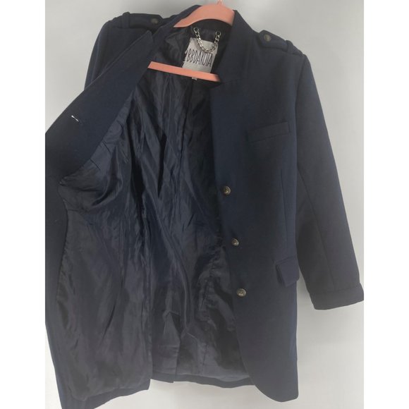BB Dakota Women's Size Medium Navy Pea Coat - Picture 5 of 7